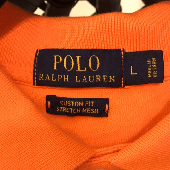 🏇POLO BY RALPH LAUREN🏇 SIZE L🐎 VIBRANT ORANGE🍊 - Picture 3 of 8